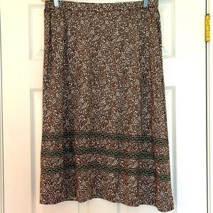 J.Jill Floral Pull-on Skirt